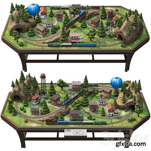 3dsky Pro - Railroad Model