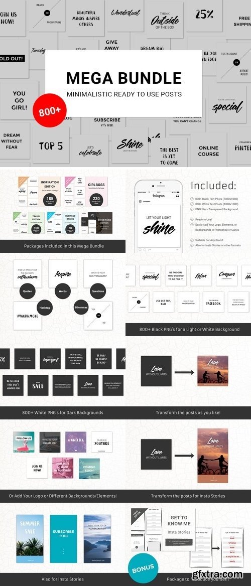 CM - 800+ Social Media Posts - Bundle 2461004