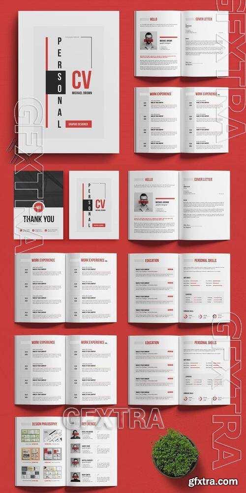Modern CV and Portfolio Template 28P2FC7