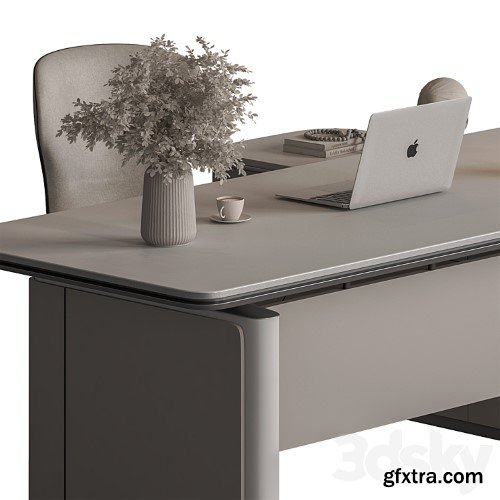 3dsky Pro - Manager Desk - Office Furniture 693
