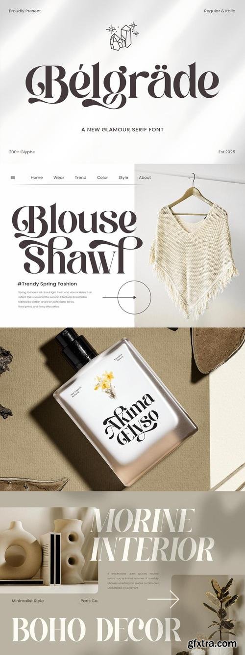 Belgrade - Elegant Serif Font