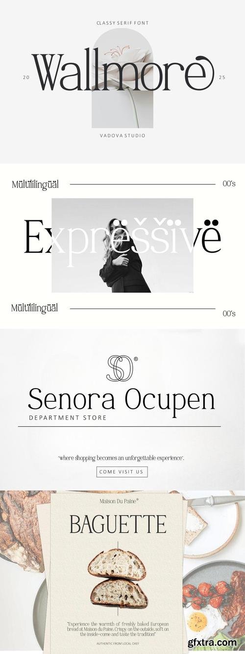 Wallmore Serif Font