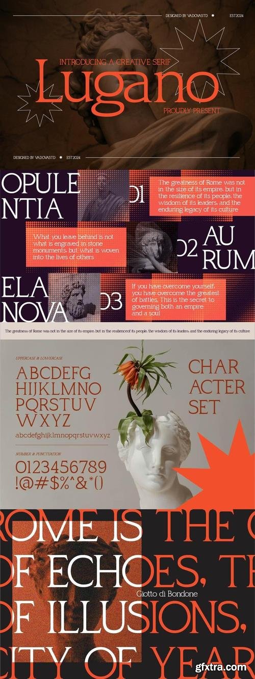 Lugano Serif Font