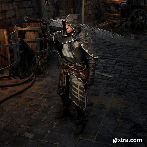 Polycount - The Stranger Character + UE4 Character Customization Shader