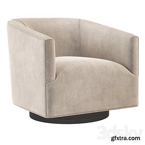 3dsky Pro - 1950S Italian Shelter Chair Restoration Hardware RH