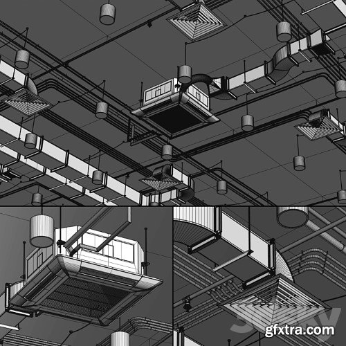 3dsky Pro - Ventilation system set 01