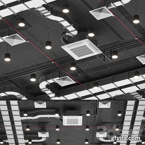 3dsky Pro - Ventilation system set 01