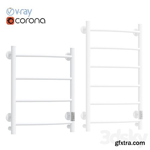 3dsky Pro - Electric towel warmer EWRIKA Safo PR1 80x50, black