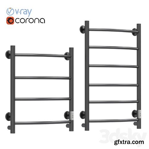 3dsky Pro - Electric towel warmer EWRIKA Safo PR1 80x50, black