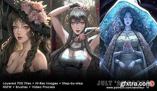 Serafleur\'s July 2022 Patreon Brushes