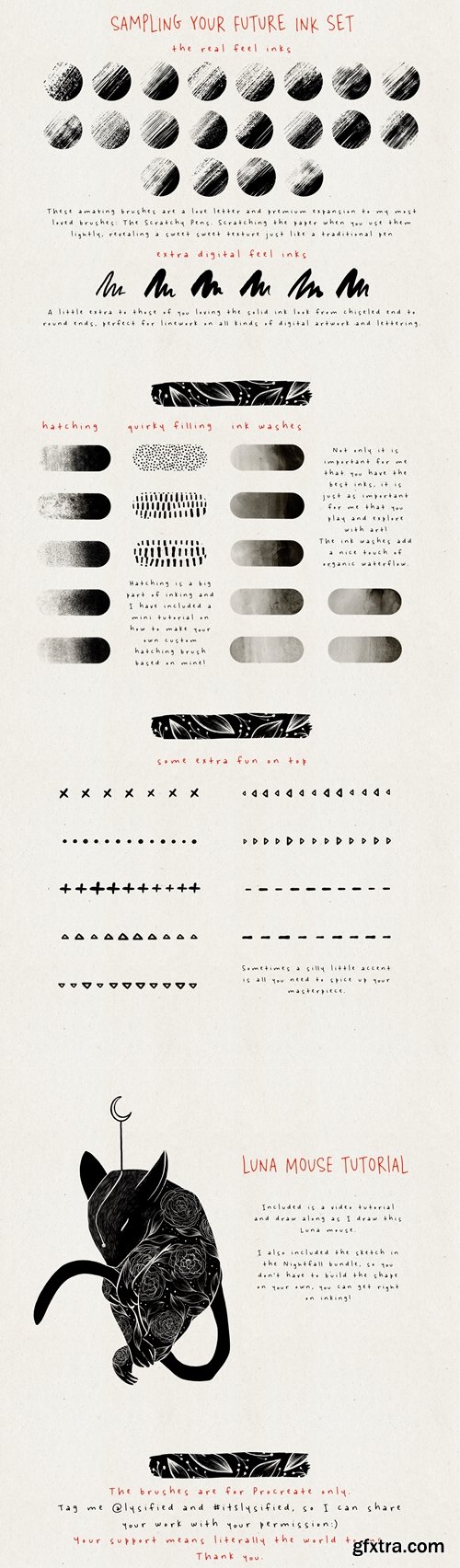 Nightfall - Ultimate real feel ink brushes for Procreate