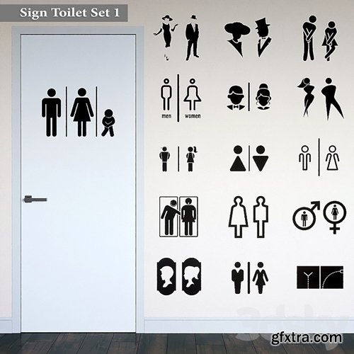 3dsky Pro - Sign Toilet Set 1