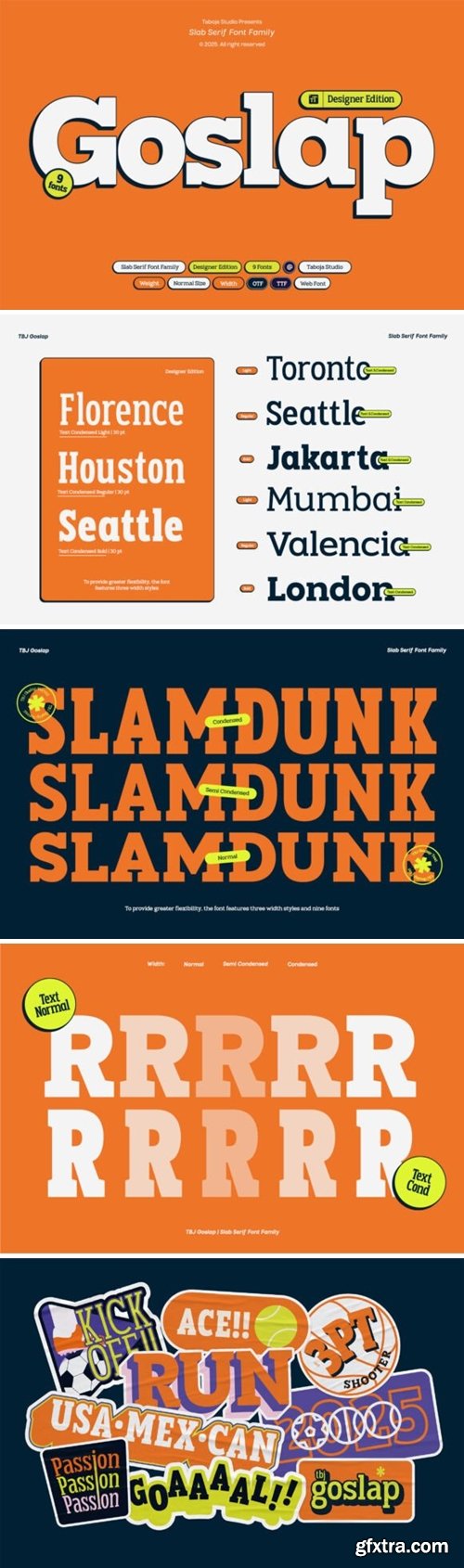 CM - TBJ Goslap Slab Font Family
