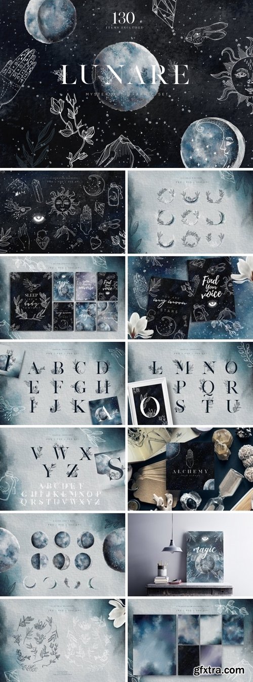 CM - Lunare. Mysterious Graphic Set 2462968