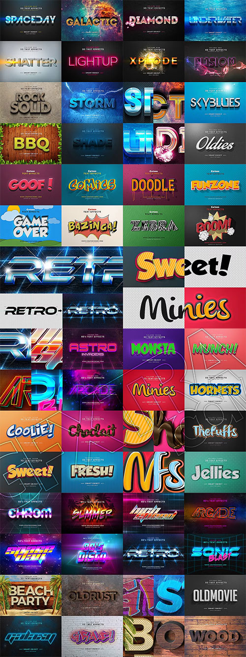 50 Text Effects Bundle 272574