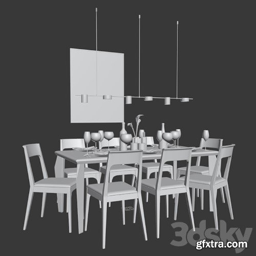 3dsky Pro - Dinning set