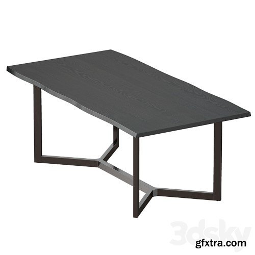 3dsky Pro - Verge Black Live Edge Dining Tables (Crate and Barrel)