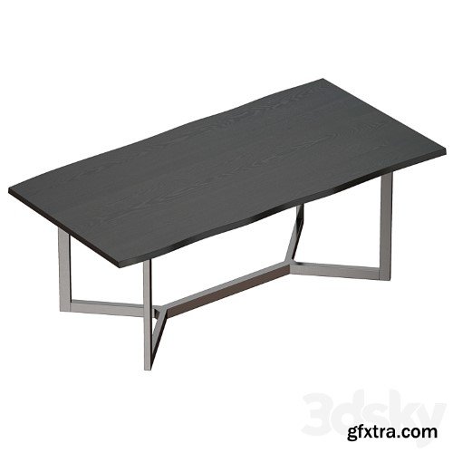 3dsky Pro - Verge Black Live Edge Dining Tables (Crate and Barrel)