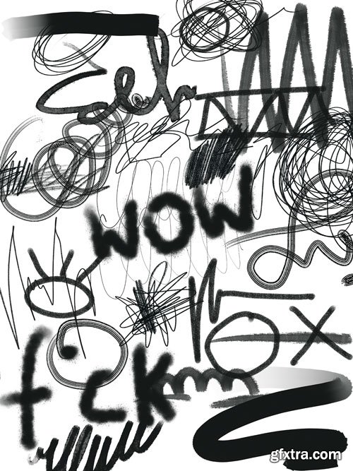 Creativemarket - MONOCHROME collage pack - 21332167