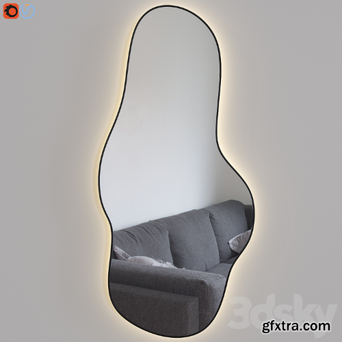 3dsky Pro - Figured mirror with lighting Atmosfera Extra