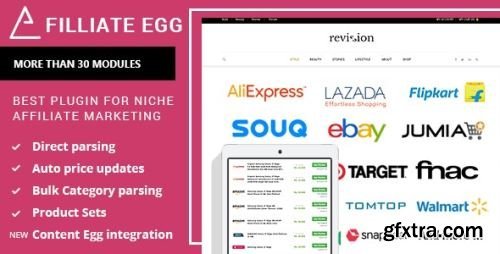 Codecanyon - Affiliate Egg v10.9.21 - Niche Affiliate Marketing Wordpress Plugin 21852757