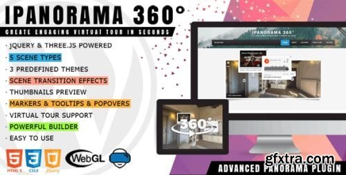Codecanyon - iPanorama 360° v1.8.8 - Virtual Tour Builder for WordPress 17028820