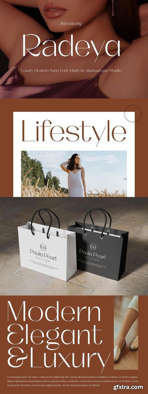 Radeya Luxury Modern Sans Font