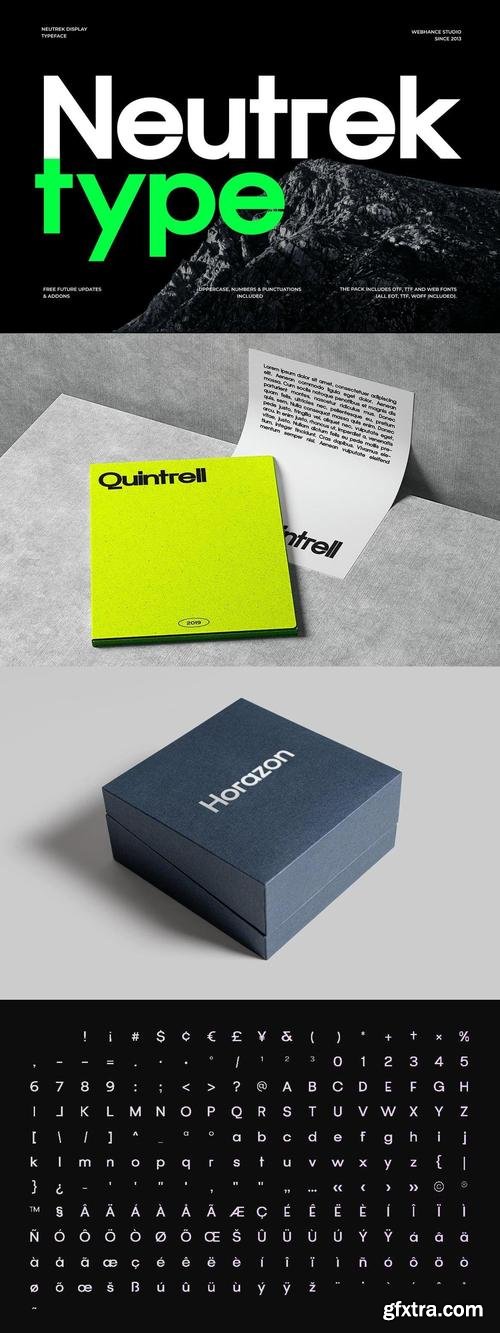 Neutrek - Display Sans-Serif Font