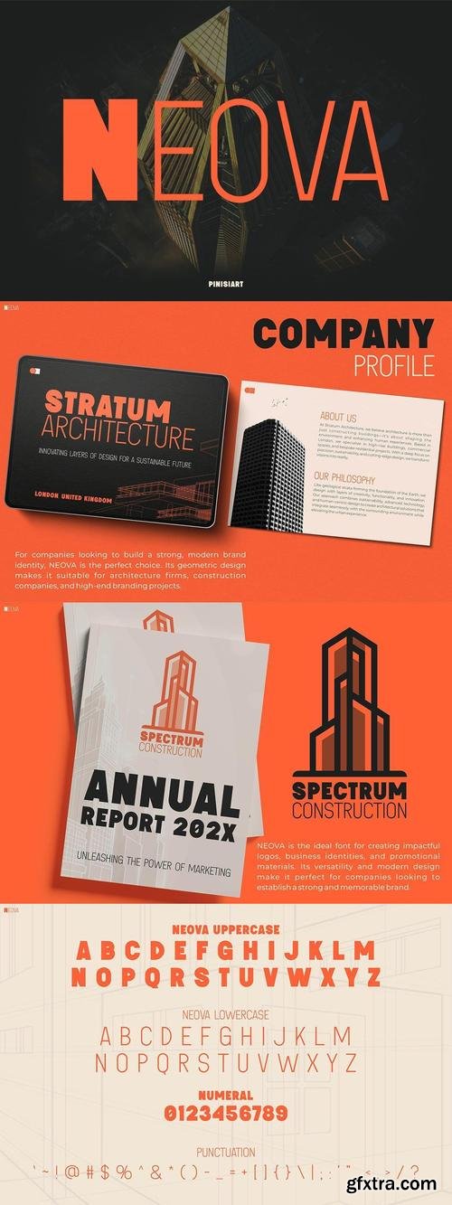 Modern Corporate Font - Neova