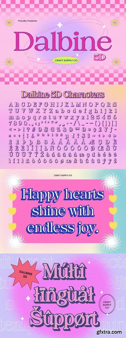 Dalbine 3D Font