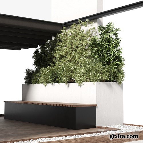 3dsky Pro - Landscape Furniture with pool and Roof garden 20