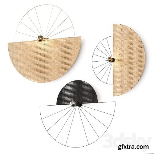 3dsky Pro - Aromas del Campo Ghaban Rattan Wall Lamps