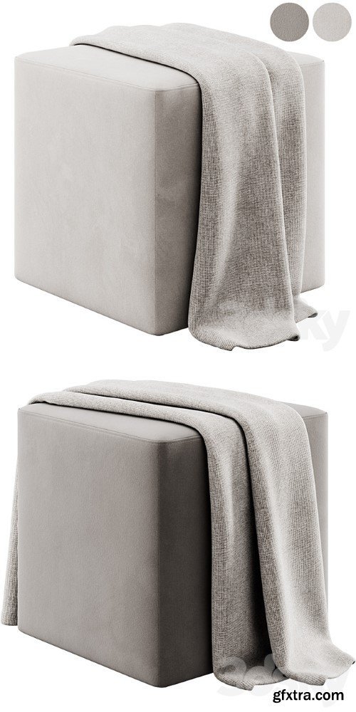 3dsky Pro - Square pouffe by Irocodesign