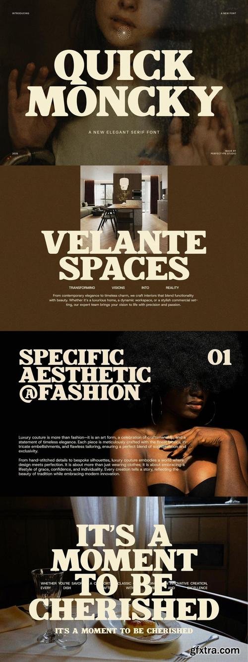 Quick Moncky Elegant Serif Font