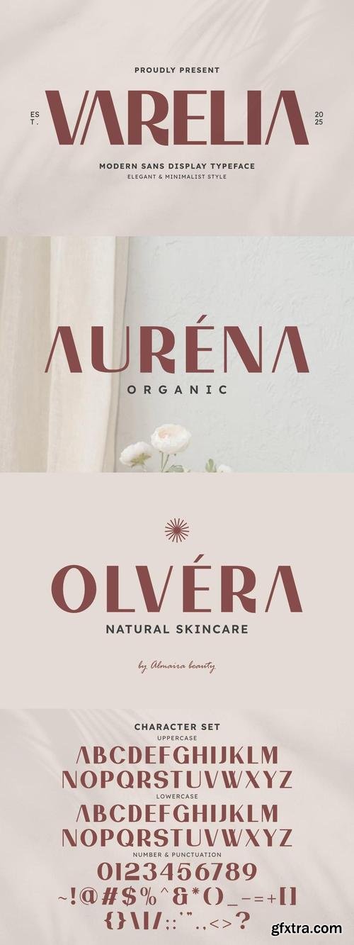 Varelia - Modern Sans Serif Display Typeface