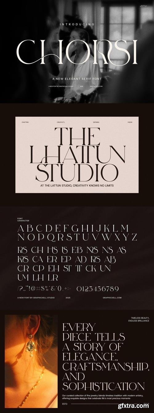 Chorsi Ligature Serif Fonts