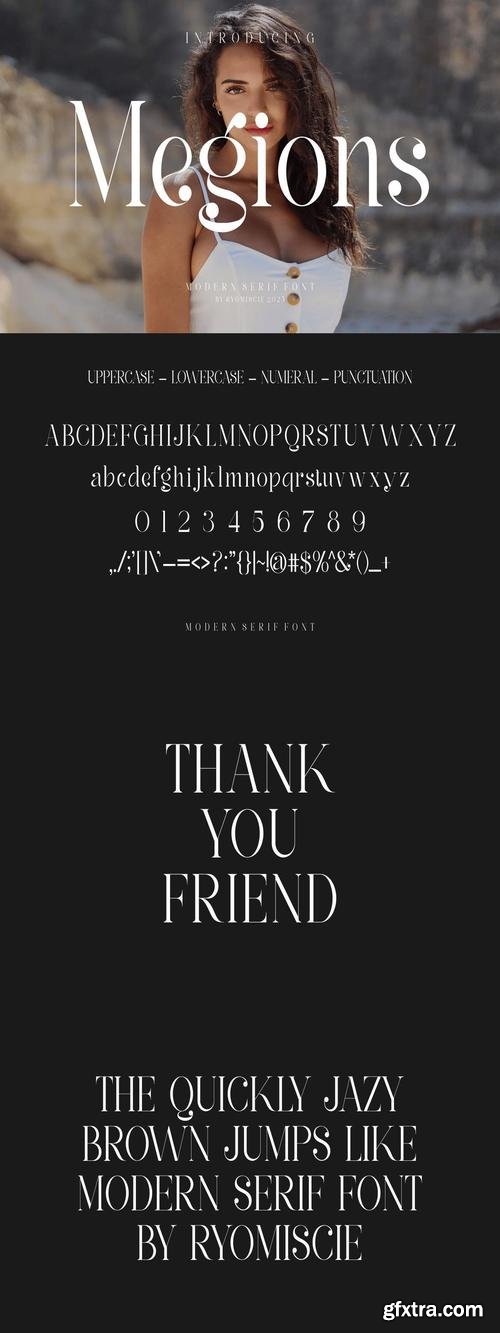 Megions - Modern Serif Font