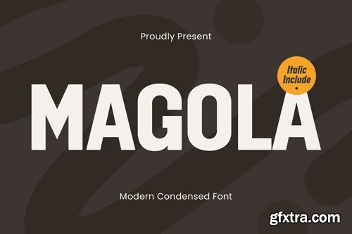 Magola - Modern Condensed Font
