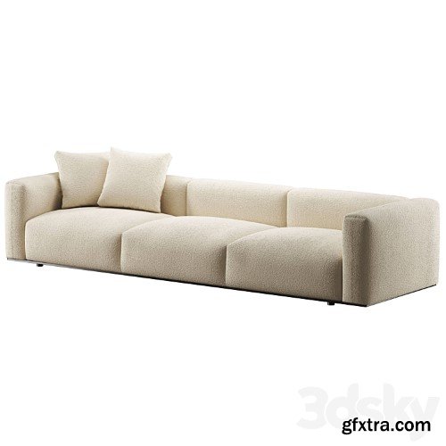 3dsky Pro - B&B Italia Dambodue 3 seater sofa