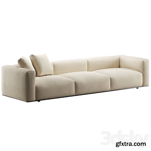 3dsky Pro - B&B Italia Dambodue 3 seater sofa
