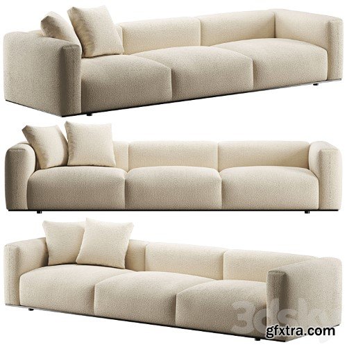 3dsky Pro - B&B Italia Dambodue 3 seater sofa