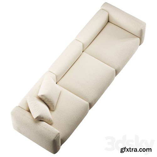 3dsky Pro - B&B Italia Dambodue 3 seater sofa