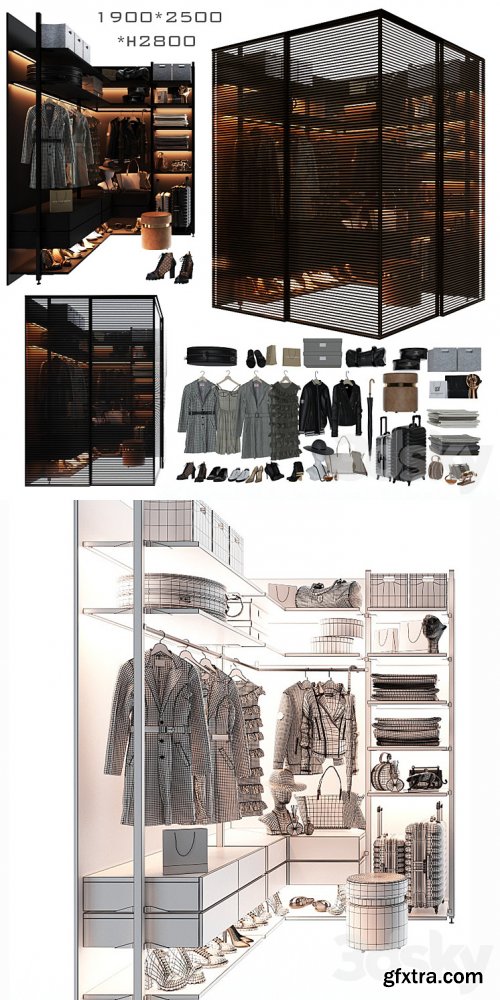 3dsky Pro - Wardrobe unit in the bedroom_3