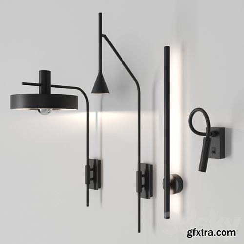 3dsky Pro - Wall lamps by galea home (A1227, A1151, A1273, A1274)