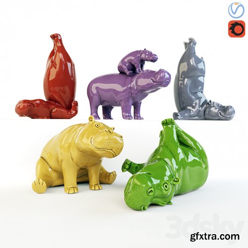 3dsky Pro - Hippos