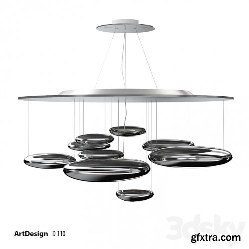 3dsky Pro - Chandelier Art Design Mercury