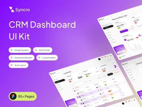 'Syncro CRM Dashboard UI Kit' 'Syncro CRM Dashboard UI Kit'