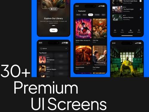 'Streaming App UI Kit' 'Streaming App UI Kit'