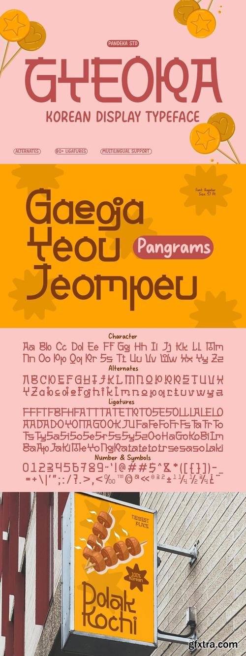 Gyeora - 4 Korean Display Typeface