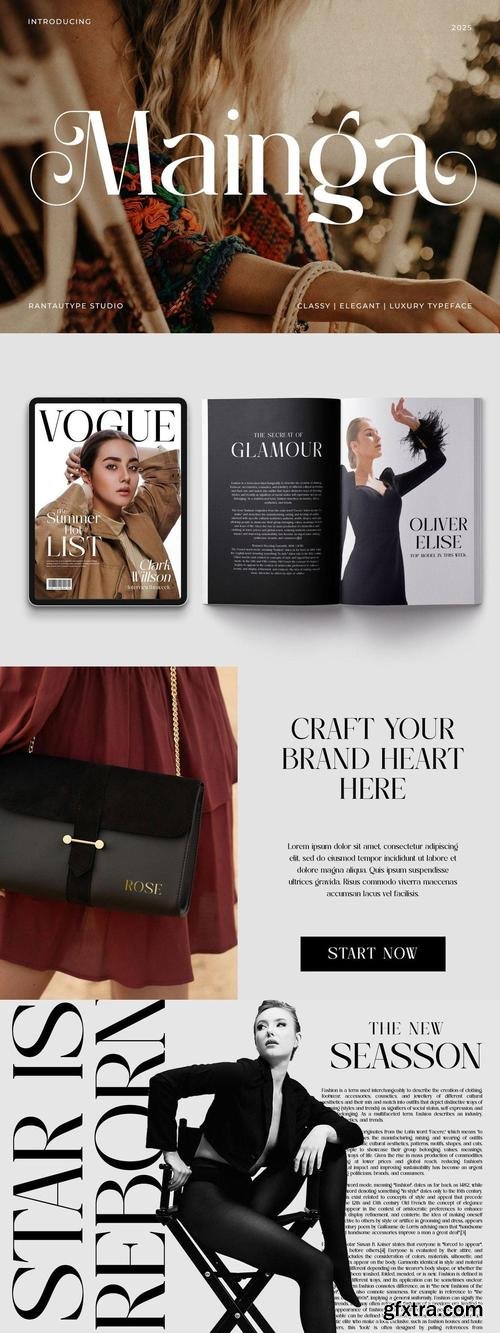 Mainga Luxury Classy Font